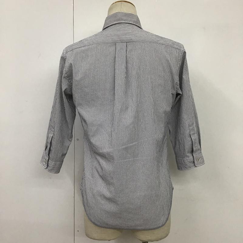 アデイインザライフ ユナイテッドアローズ A day in the life UNITED ARROWS シャツ、ブラウス 七分袖 ボタンダウンシャツ S ストライプ マルチカラー / マルチカラー / メンズ USED 古着 中古 10088455