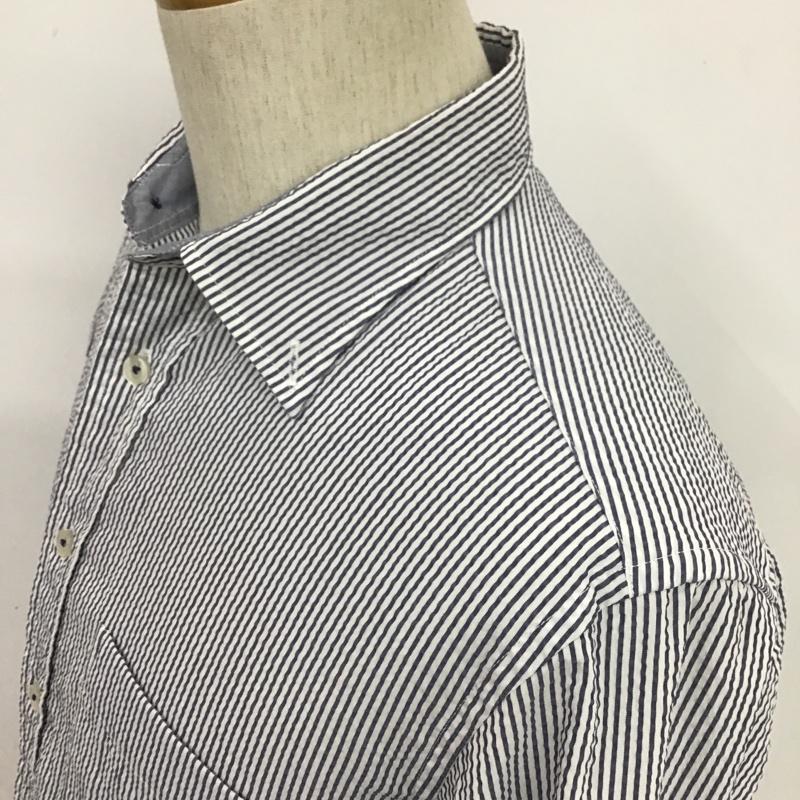 アデイインザライフ ユナイテッドアローズ A day in the life UNITED ARROWS シャツ、ブラウス 七分袖 ボタンダウンシャツ S ストライプ マルチカラー / マルチカラー / メンズ USED 古着 中古 10088455