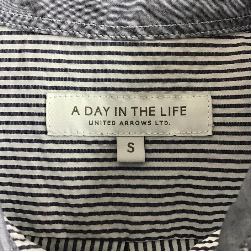 アデイインザライフ ユナイテッドアローズ A day in the life UNITED ARROWS シャツ、ブラウス 七分袖 ボタンダウンシャツ S ストライプ マルチカラー / マルチカラー / メンズ USED 古着 中古 10088455