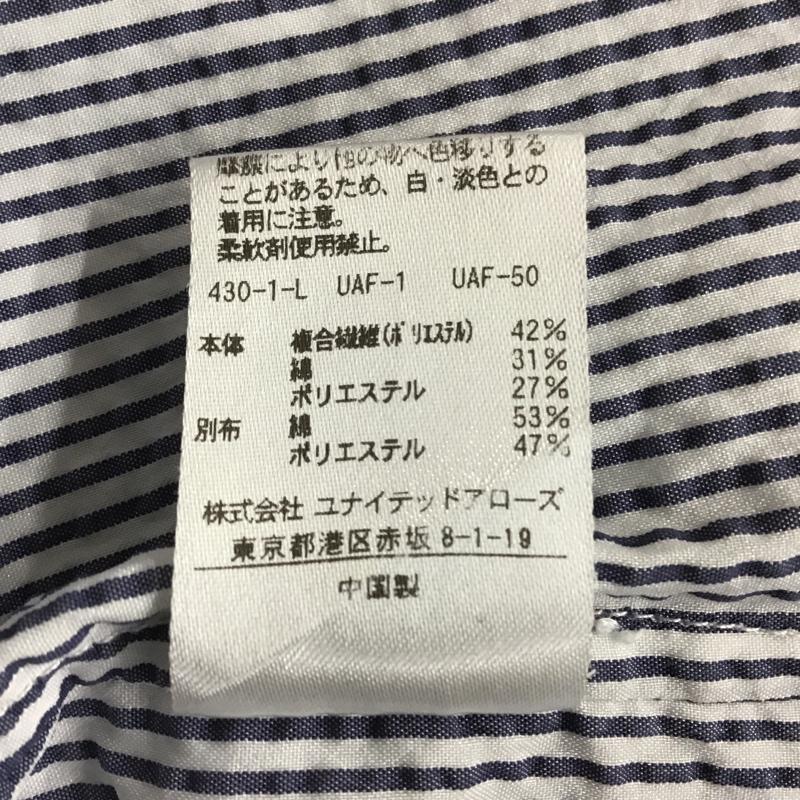 アデイインザライフ ユナイテッドアローズ A day in the life UNITED ARROWS シャツ、ブラウス 七分袖 ボタンダウンシャツ S ストライプ マルチカラー / マルチカラー / メンズ USED 古着 中古 10088455