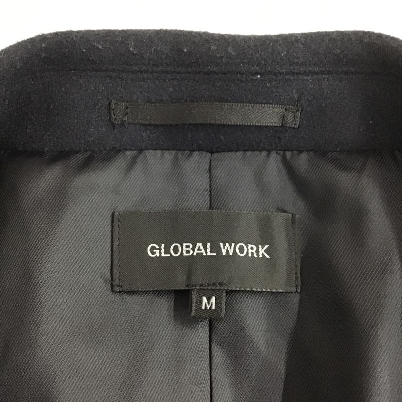 グローバルワーク GLOBAL WORK コート コート一般 M 無地 紺 / ネイビー / メンズ USED 古着 中古 10088467