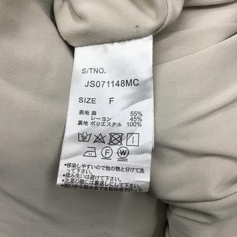 ジーナシス JEANASIS ワンピース・ドレス・オールインワン ワンピース・ドレス・オールインワン JS071148MC 半袖 オールインワン FREE 無地 アイボリー / アイボリー / レディース USED 古着 中古 10088496