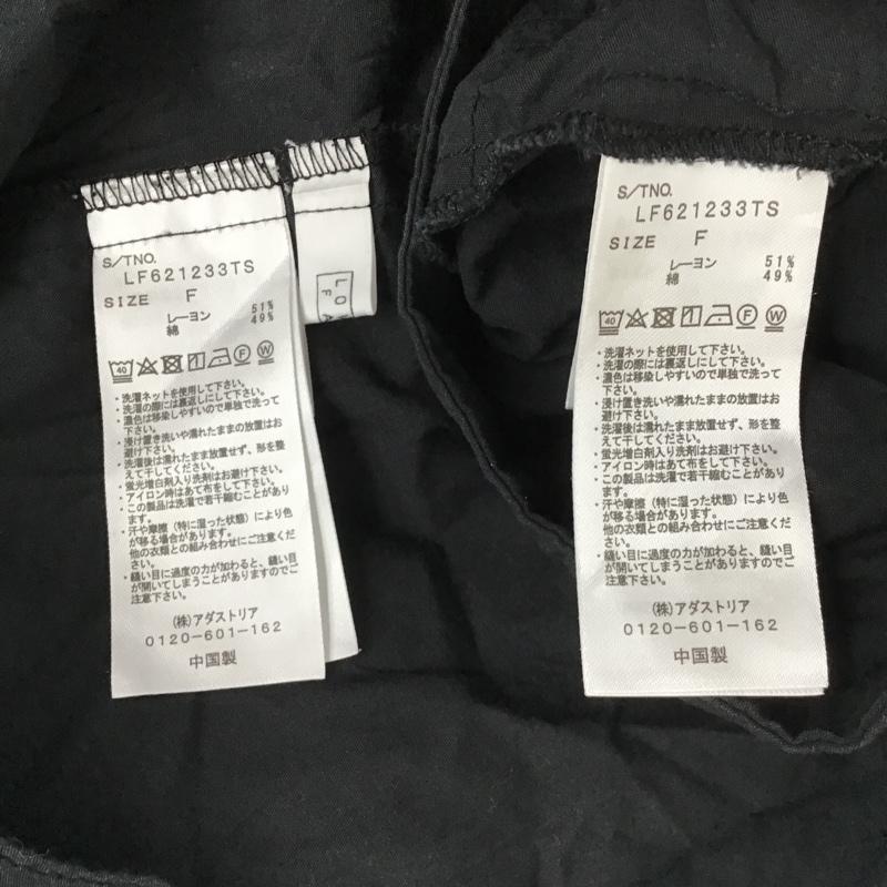 ローリーズファーム LOWRYS FARM シャツ、ブラウス 長袖 FREE 無地 黒 / ブラック / レディース USED 古着 中古 10088507