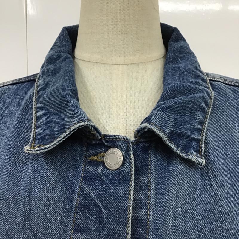 レイカズン Ray Cassin ジャケット、上着 ジャンパー、ブルゾン デニムジャケット Gジャン M 無地 インディゴ / インディゴ / レディース USED 古着 中古 10088511