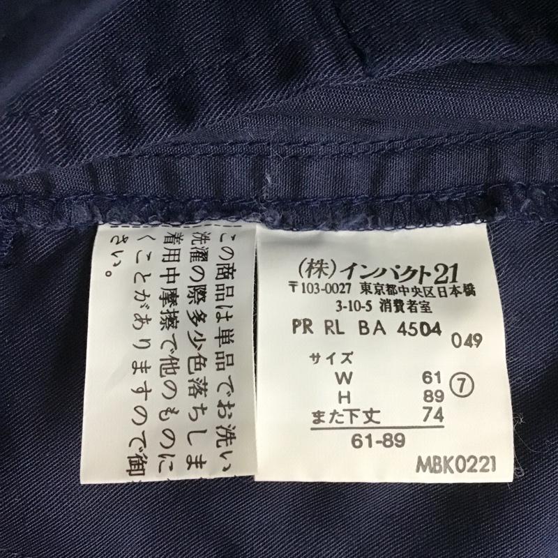 ラルフローレンスポーツ RALPHLAURENSPORT パンツ スラックス 7 無地 紺 / ネイビー / レディース USED 古着 中古 10088514