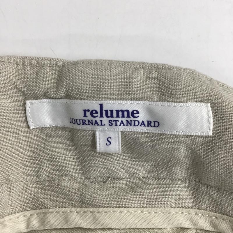レリュームジャーナルスタンダード relume Journal Standard パンツ スラックス S 無地 ベージュ / ベージュ / レディース USED 古着 中古 10088529