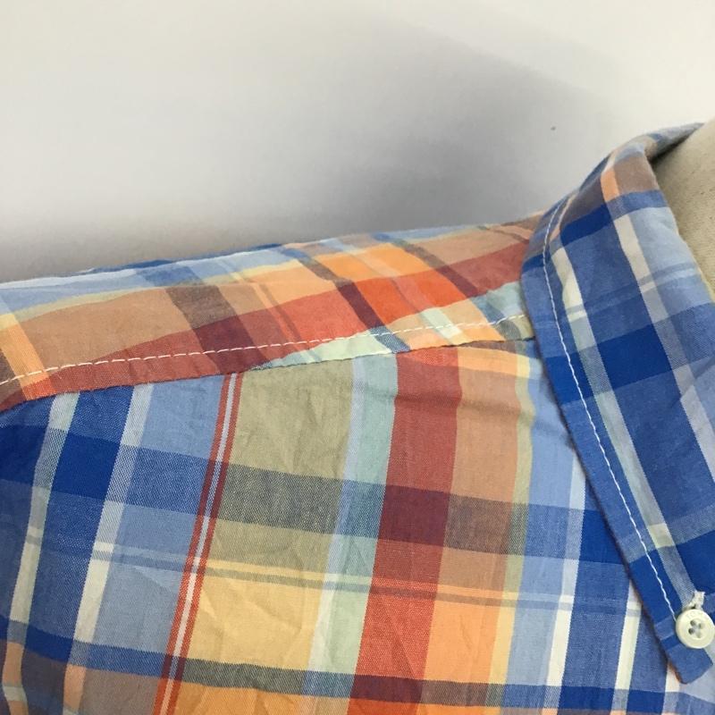 トミーヒルフィガー TOMMY HILFIGER シャツ、ブラウス 半袖 ボタンダウン チェック M ワンポイント マルチカラー / マルチカラー / メンズ USED 古着 中古 10088563