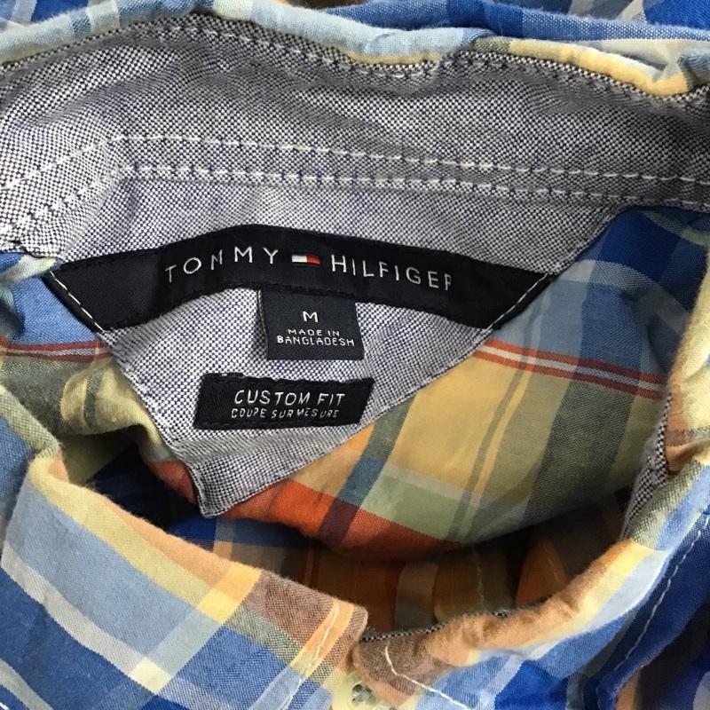 トミーヒルフィガー TOMMY HILFIGER シャツ、ブラウス 半袖 ボタンダウン チェック M ワンポイント マルチカラー / マルチカラー / メンズ USED 古着 中古 10088563