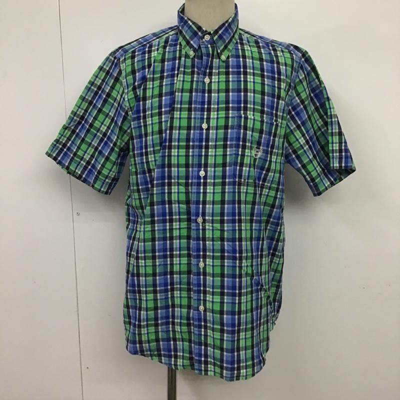 チャップス CHAPS シャツ、ブラウス 半袖 チェック ボタンダウン M ワンポイント マルチカラー / マルチカラー / メンズ USED 古着 中古 10088584