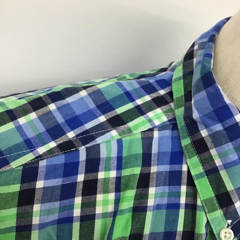 チャップス CHAPS シャツ、ブラウス 半袖 チェック ボタンダウン M ワンポイント マルチカラー / マルチカラー / メンズ USED 古着 中古 10088584