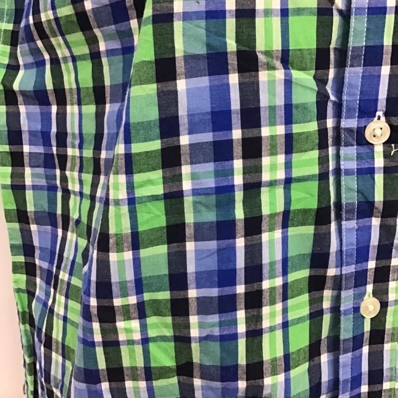チャップス CHAPS シャツ、ブラウス 半袖 チェック ボタンダウン M ワンポイント マルチカラー / マルチカラー / メンズ USED 古着 中古 10088584