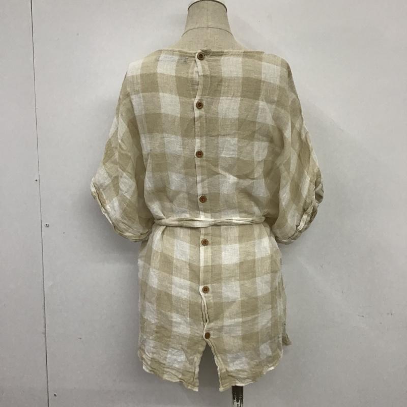 ザラ ZARA カットソー 半袖 M チェック マルチカラー / マルチカラー / メンズ USED 古着 中古 10088605