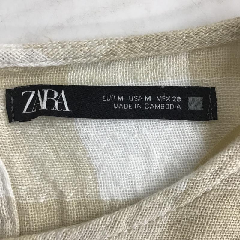 ザラ ZARA カットソー 半袖 M チェック マルチカラー / マルチカラー / メンズ USED 古着 中古 10088605