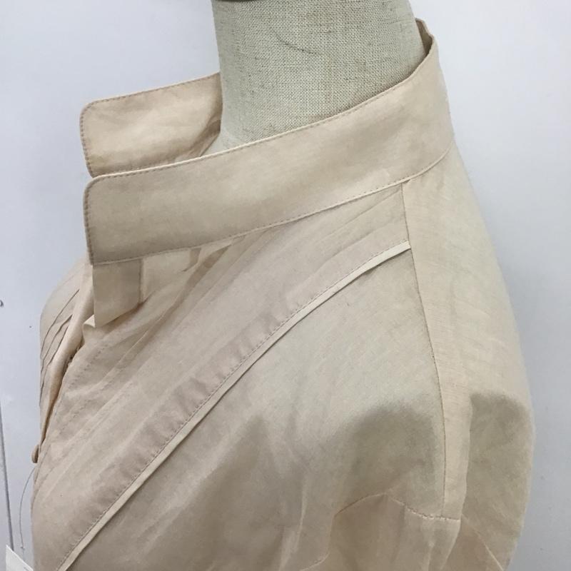 ナチュラルビューティーベーシック NATURAL BEAUTY BASIC シャツ、ブラウス 長袖 タグ付 M 無地 ベージュ / ベージュ / レディース USED 古着 中古 10088606