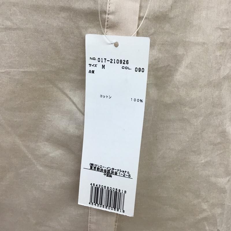 ナチュラルビューティーベーシック NATURAL BEAUTY BASIC シャツ、ブラウス 長袖 タグ付 M 無地 ベージュ / ベージュ / レディース USED 古着 中古 10088606