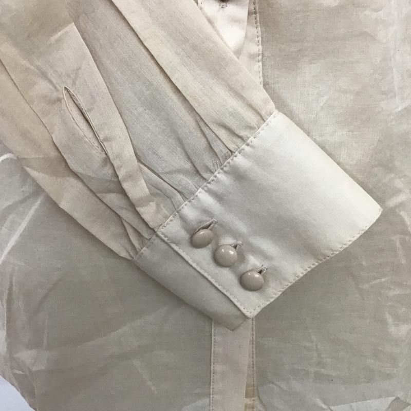 ナチュラルビューティーベーシック NATURAL BEAUTY BASIC シャツ、ブラウス 長袖 タグ付 M 無地 ベージュ / ベージュ / レディース USED 古着 中古 10088606