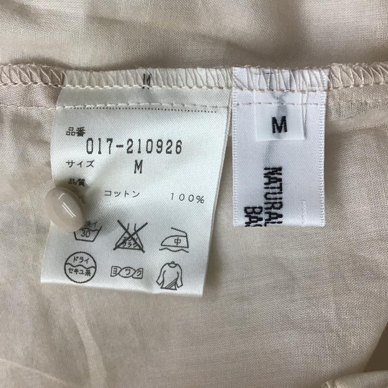 ナチュラルビューティーベーシック NATURAL BEAUTY BASIC シャツ、ブラウス 長袖 タグ付 M 無地 ベージュ / ベージュ / レディース USED 古着 中古 10088606