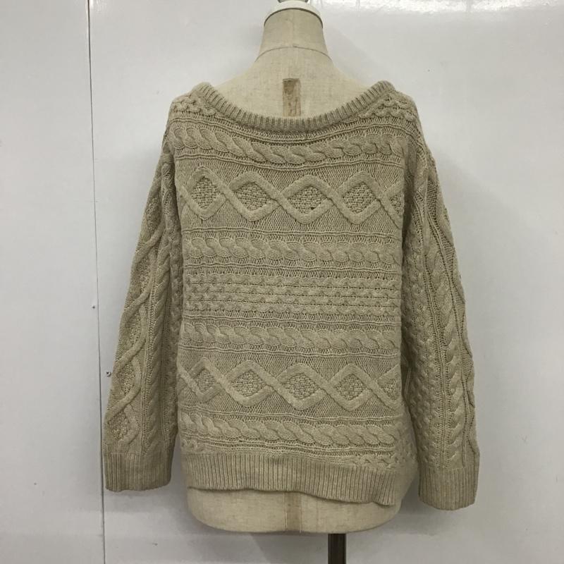 ヘザー Heather ニット、セーター 長袖 FREE 無地 ベージュ / ベージュ / レディース USED 古着 中古 10088611