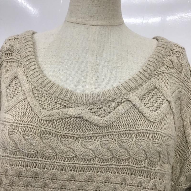 ヘザー Heather ニット、セーター 長袖 FREE 無地 ベージュ / ベージュ / レディース USED 古着 中古 10088611