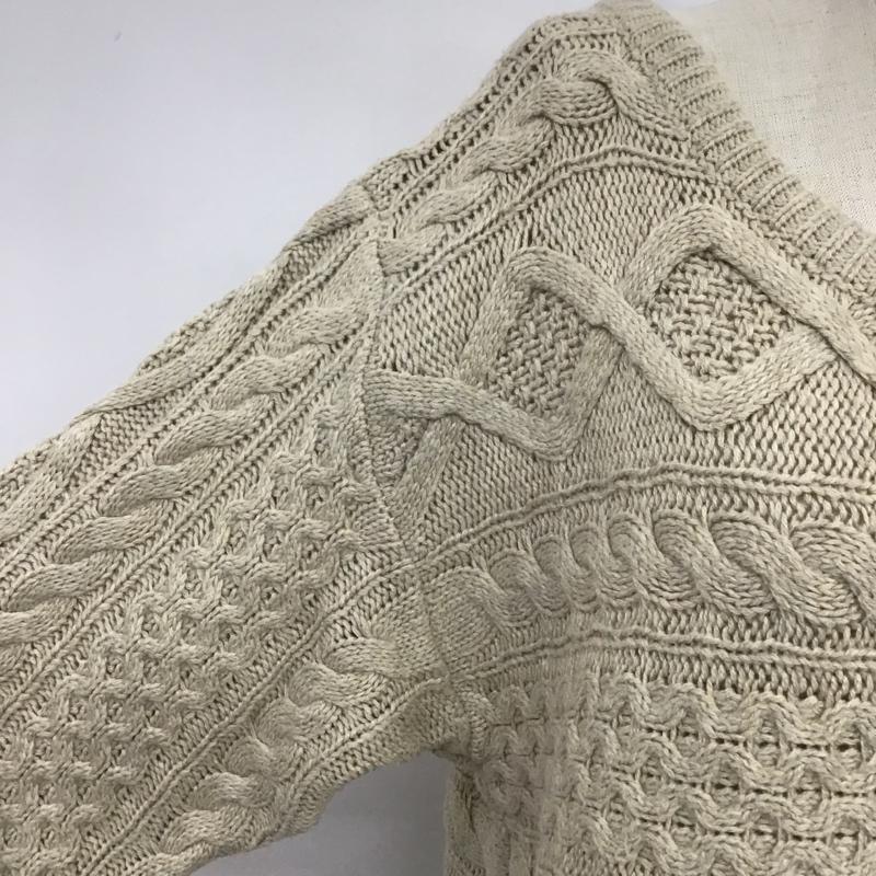 ヘザー Heather ニット、セーター 長袖 FREE 無地 ベージュ / ベージュ / レディース USED 古着 中古 10088611