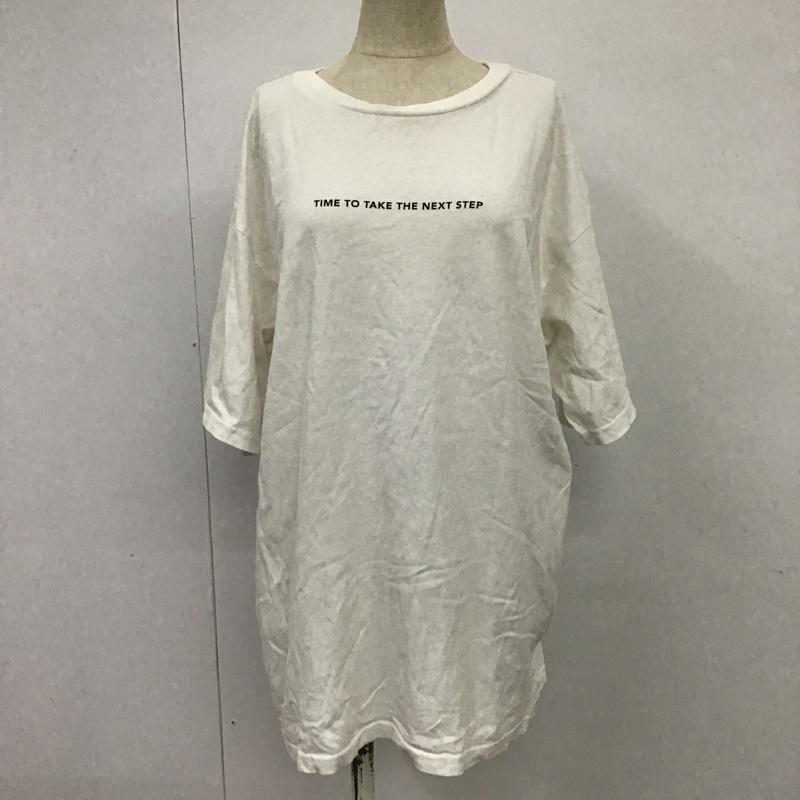 ローリーズファーム LOWRYS FARM Tシャツ 半袖 プリントTシャツ FREE プリント 白 / ホワイト / レディース USED 古着 中古 10088622