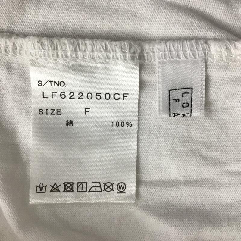 ローリーズファーム LOWRYS FARM Tシャツ 半袖 プリントTシャツ FREE プリント 白 / ホワイト / レディース USED 古着 中古 10088622