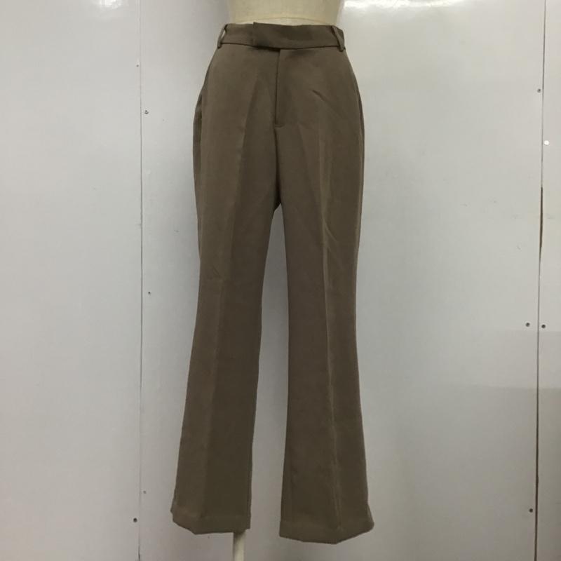 ローリーズファーム LOWRYS FARM パンツ スラックス FREE 無地 茶 / ブラウン / レディース USED 古着 中古 10088623