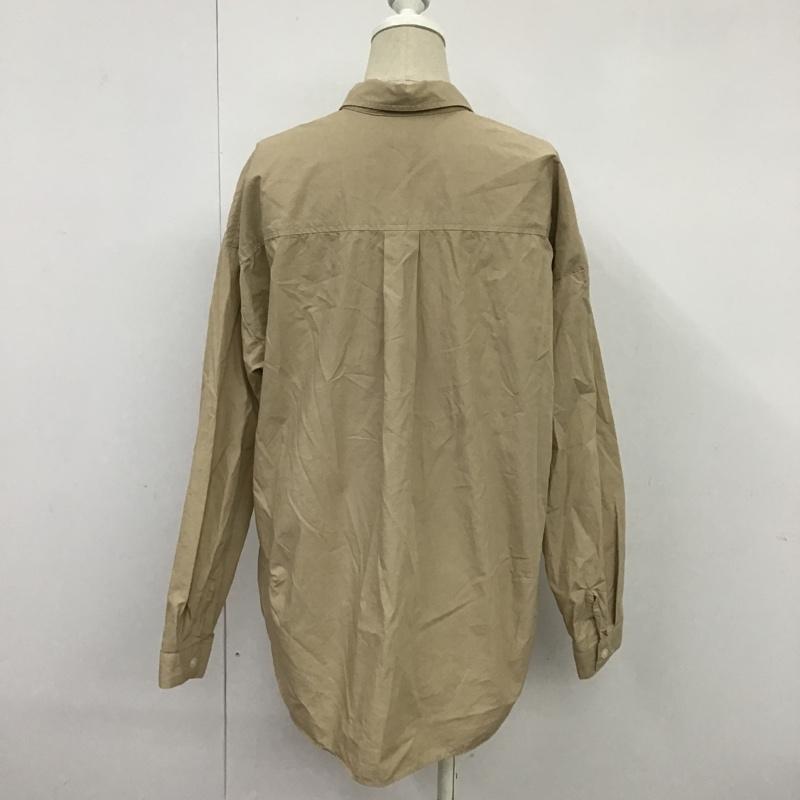 シップス SHIPS シャツ、ブラウス 長袖 無地 ベージュ / ベージュ / レディース USED 古着 中古 10088626