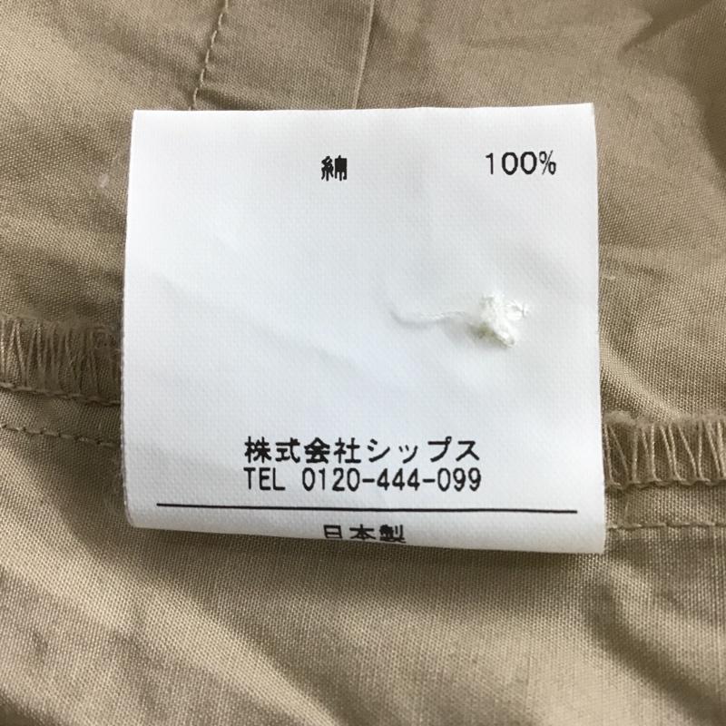 シップス SHIPS シャツ、ブラウス 長袖 無地 ベージュ / ベージュ / レディース USED 古着 中古 10088626