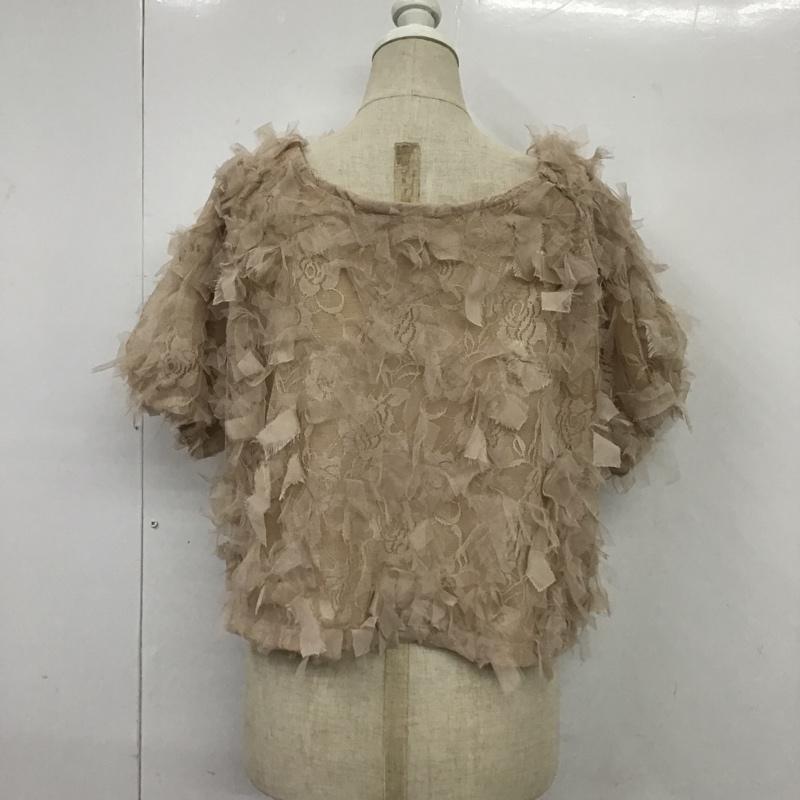 ナイスクラップ NICE CLAUP カーディガン 半袖 無地 桃 / ピンク / レディース USED 古着 中古 10088632