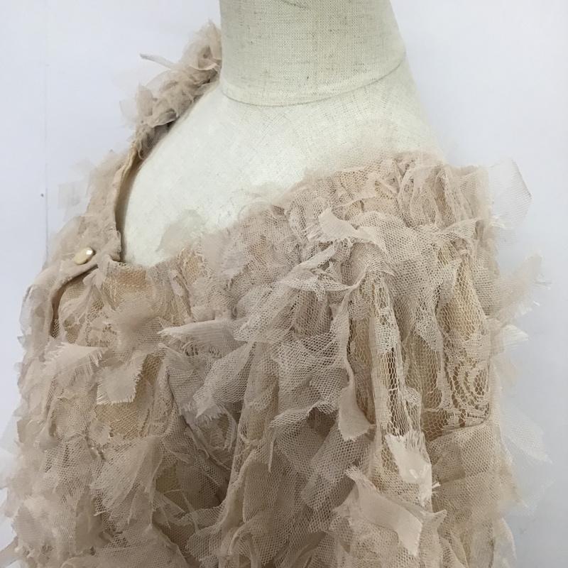 ナイスクラップ NICE CLAUP カーディガン 半袖 無地 桃 / ピンク / レディース USED 古着 中古 10088632