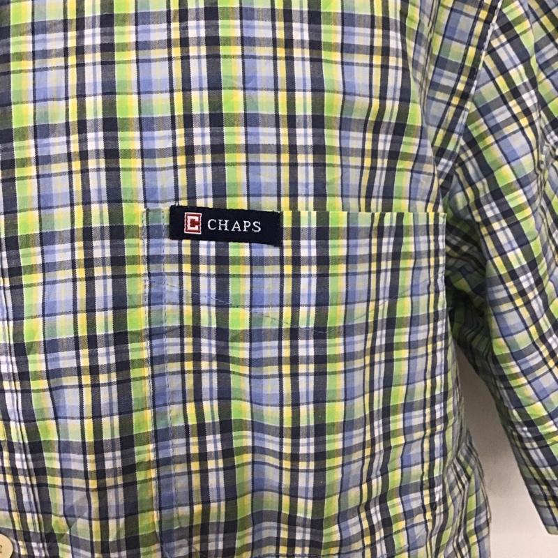 チャップスラルフローレン CHAPSRALPHLAUREN シャツ、ブラウス 半袖 ボタンダウンシャツ L チェック マルチカラー / マルチカラー / メンズ USED 古着 中古 10088646
