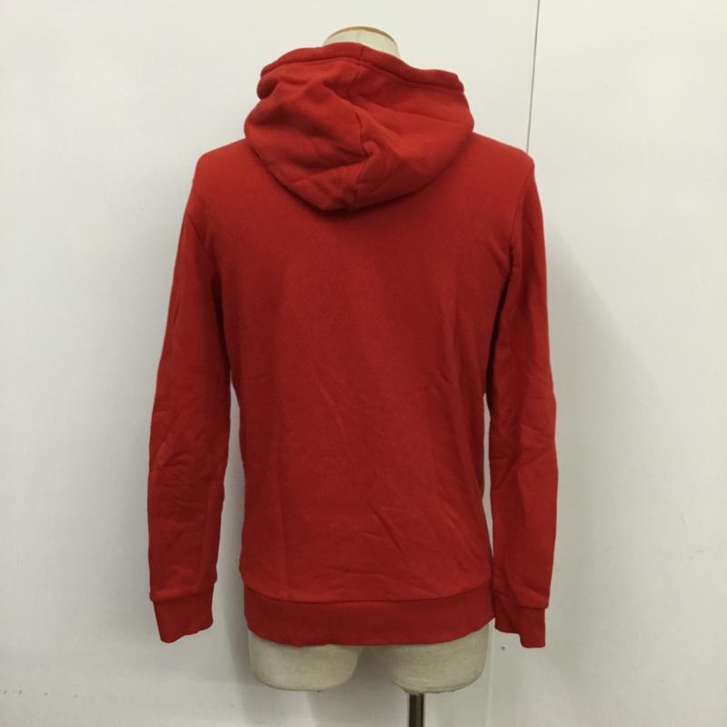 アディダス adidas パーカー 長袖 S プリント 赤 / レッド / メンズ USED 古着 中古 10088662