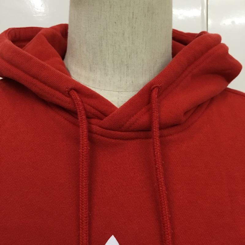 アディダス adidas パーカー 長袖 S プリント 赤 / レッド / メンズ USED 古着 中古 10088662