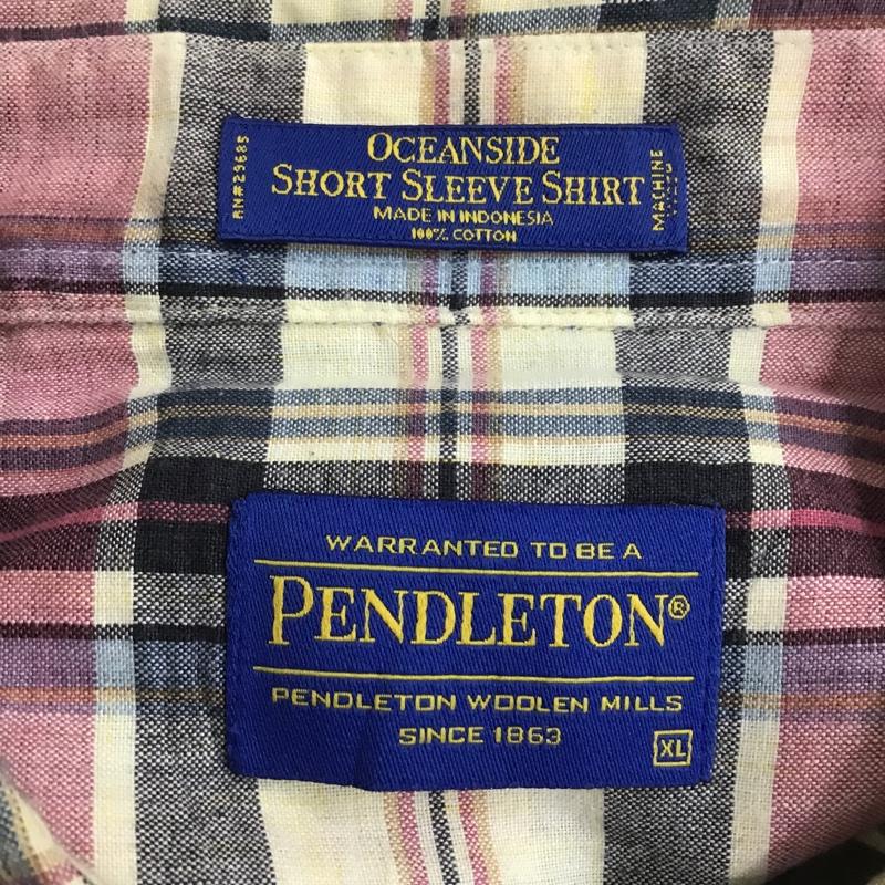 ペンドルトン PENDLETON シャツ、ブラウス 半袖 ボタンダウンシャツ XL チェック マルチカラー / マルチカラー / メンズ USED 古着 中古 10088693