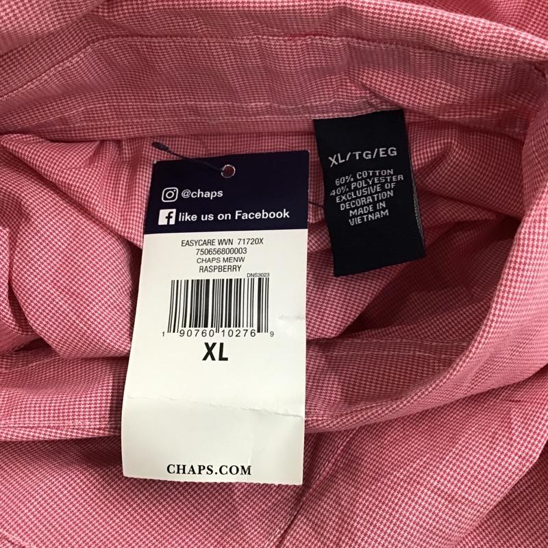 チャップス CHAPS シャツ、ブラウス 半袖 ボタンダウンシャツ XL チェック マルチカラー / マルチカラー / メンズ USED 古着 中古 10088697