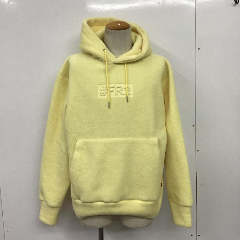 エフアールツー FR2 パーカー 長袖 FRC1268 /フリース Logo Eco Fur Hoodie M 無地 黄 / イエロー / メンズ USED 古着 中古 10088743