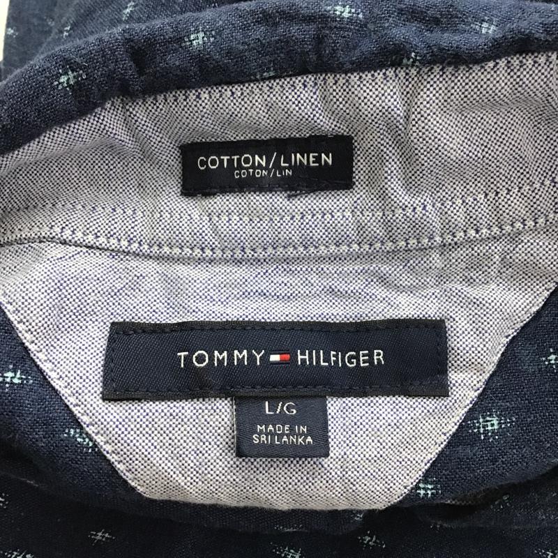 トミーヒルフィガー TOMMY HILFIGER シャツ、ブラウス 半袖 ボタンダウンシャツ L 総柄 マルチカラー / マルチカラー /  メンズ USED 古着 中古 10088744