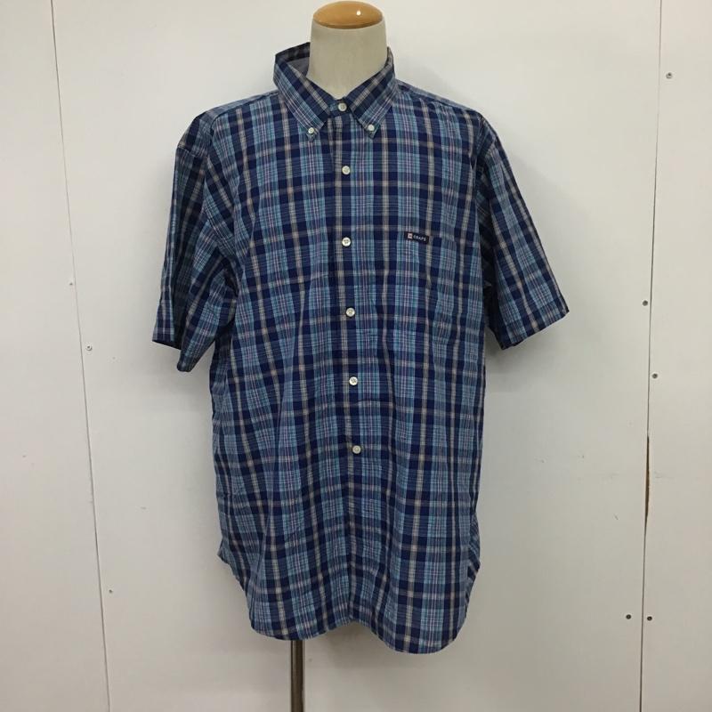 チャップス CHAPS シャツ、ブラウス 半袖 ボタンダウンシャツ ラルフローレン XL チェック マルチカラー / マルチカラー / メンズ USED 古着 中古 10088748