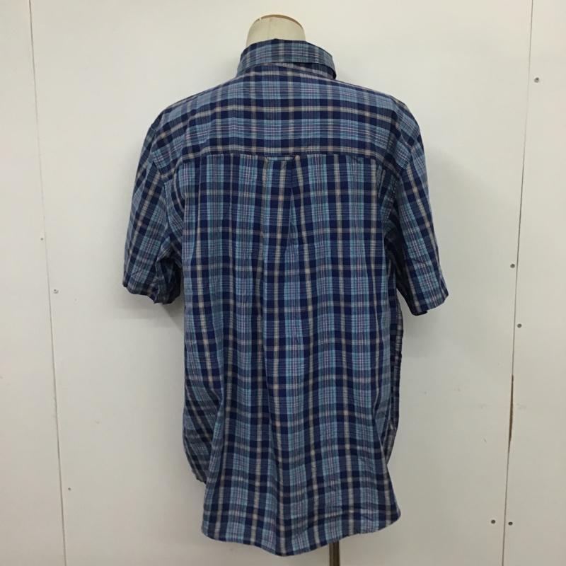チャップス CHAPS シャツ、ブラウス 半袖 ボタンダウンシャツ ラルフローレン XL チェック マルチカラー / マルチカラー / メンズ USED 古着 中古 10088748