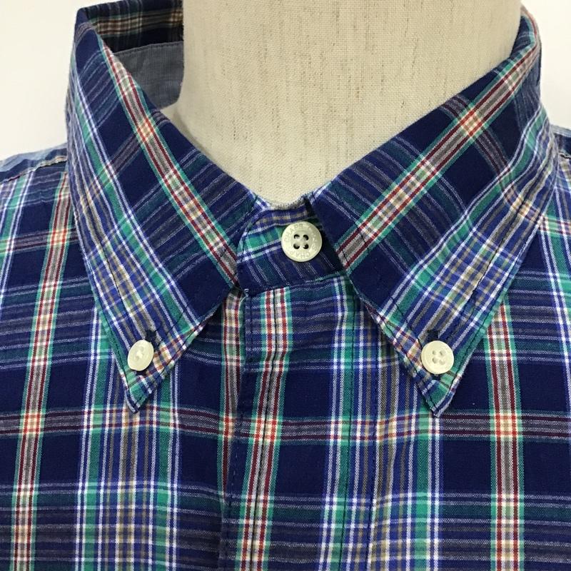 チャップス CHAPS シャツ、ブラウス 半袖 ボタンダウンシャツ ラルフローレン XL チェック マルチカラー / マルチカラー / メンズ USED 古着 中古 10088748
