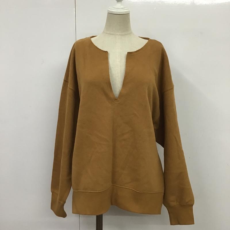 ローリーズファーム LOWRYS FARM トレーナー 長袖 FREE 無地 茶 / ブラウン / レディース USED 古着 中古 10088759