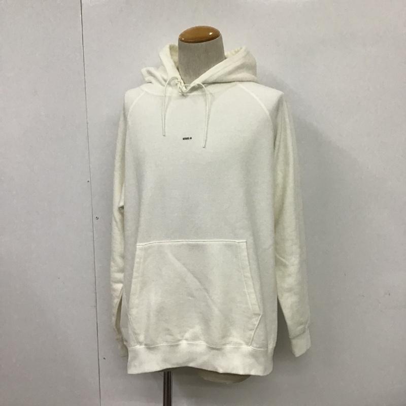 シークエル SEQUEL パーカー 長袖 M 無地 白 / ホワイト / メンズ USED 古着 中古 10088772