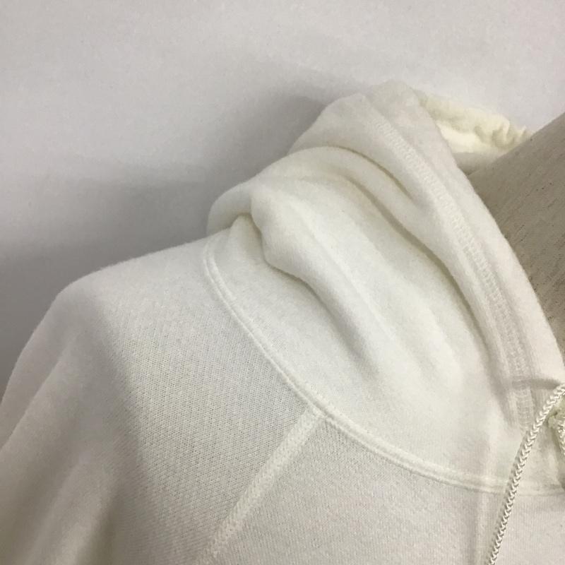 シークエル SEQUEL パーカー 長袖 M 無地 白 / ホワイト / メンズ USED 古着 中古 10088772