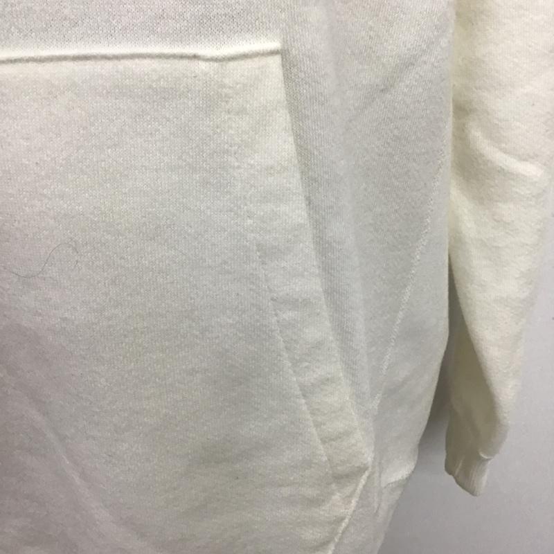 シークエル SEQUEL パーカー 長袖 M 無地 白 / ホワイト / メンズ USED 古着 中古 10088772