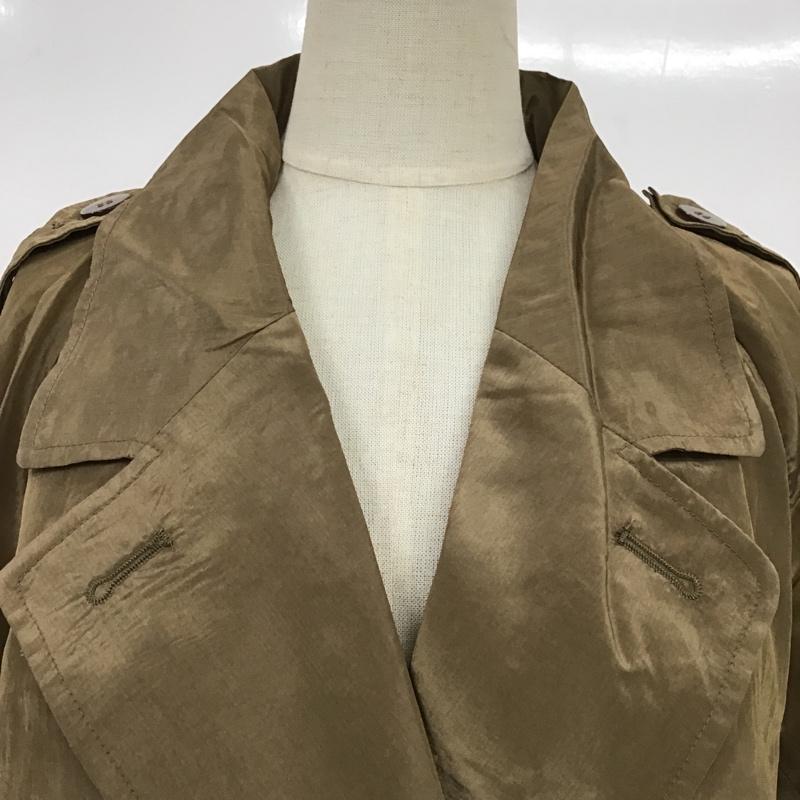 スライ SLY コート トレンチコート 030ESA30-2190 AURORA SHEER TRENCH COAT タグ付き FREE 無地 ベージュ / ベージュ / レディース USED 古着 中古 10088846
