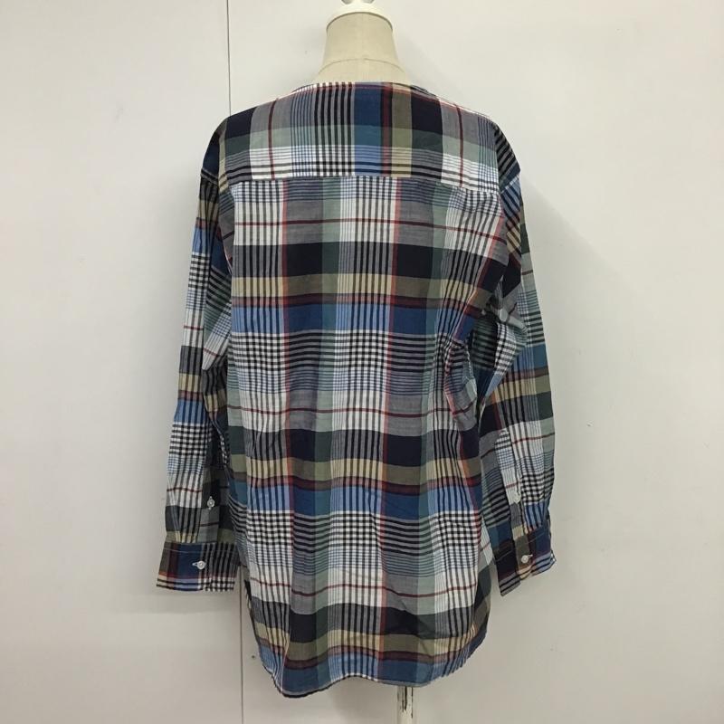 古着 USED シャツ、ブラウス 長袖 Sisters ノーカラー M チェック マルチカラー / マルチカラー / レディース USED 古着 中古 10088858