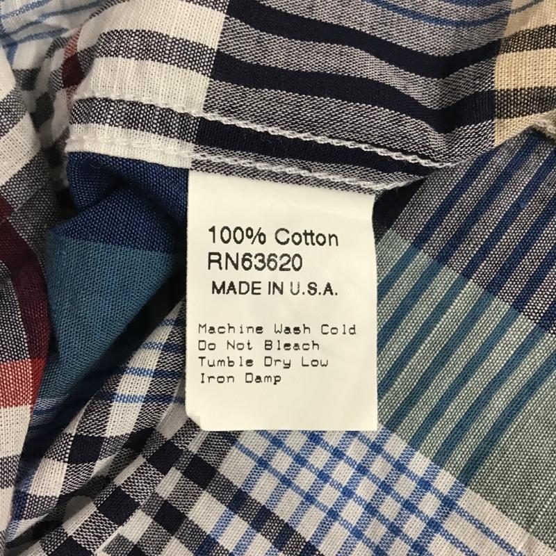 古着 USED シャツ、ブラウス 長袖 Sisters ノーカラー M チェック マルチカラー / マルチカラー / レディース USED 古着 中古 10088858