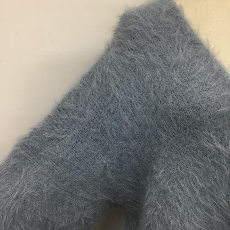ジーナシス JEANASIS ニット、セーター 長袖 JS062440MC シャギーニット FREE 無地 水色 / ライトブルー / レディース USED 古着 中古 10088890
