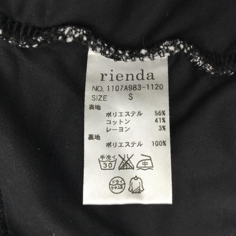 リエンダ rienda ワンピース ミニスカート 1107A983-1120 ツイードワンピース S 黒 / ブラック / レディース USED 古着 中古 10088899